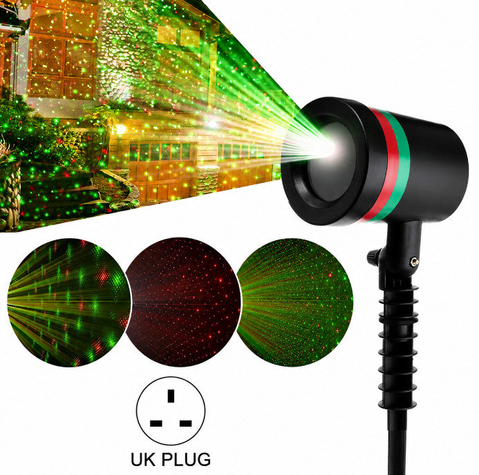 Christmas LED Moving Laser Projector Light Xmas Party Outdoor Landscape Lamp