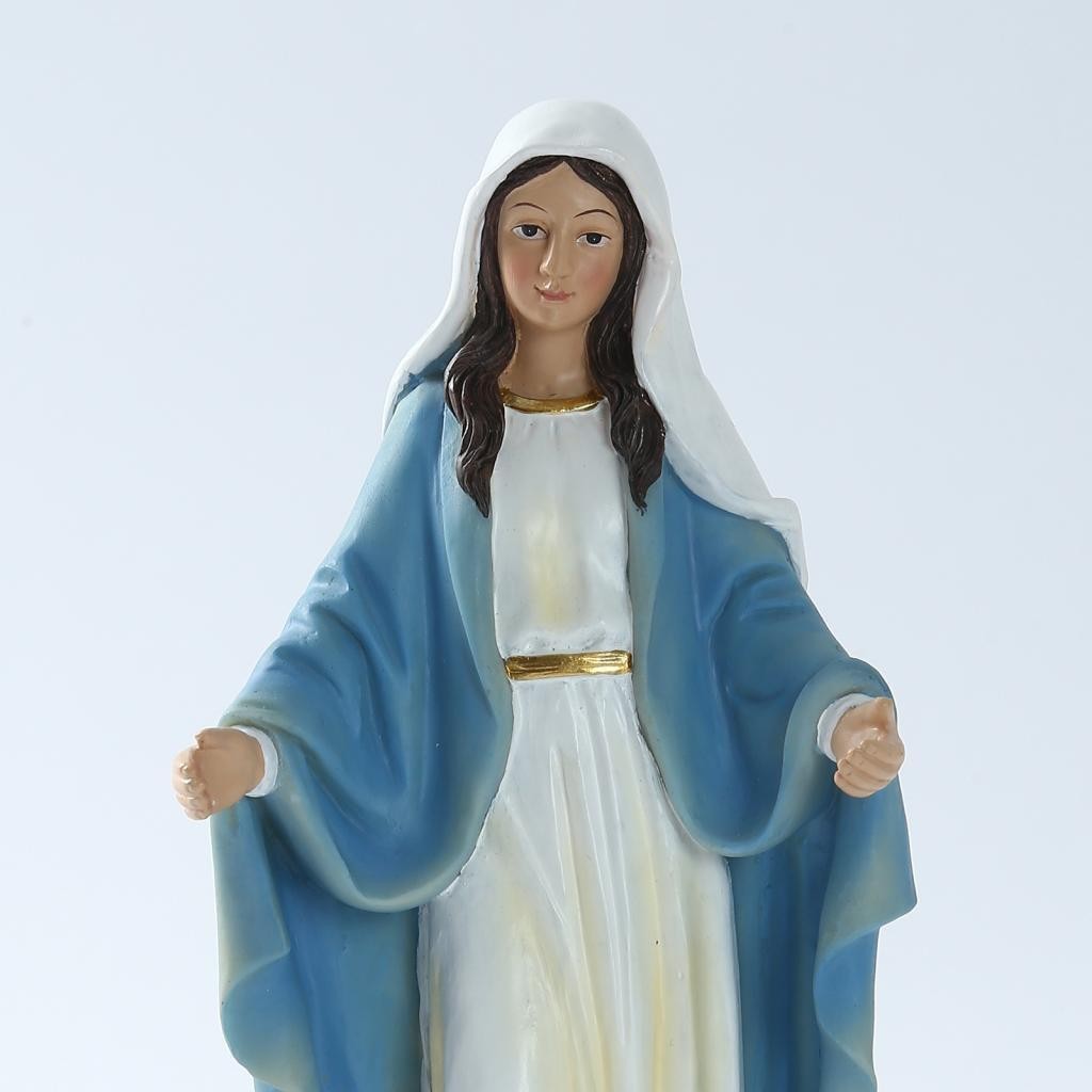 Dolity 1pc Virgin Mary Statue Handmade Religious Gift Xmas Display Home