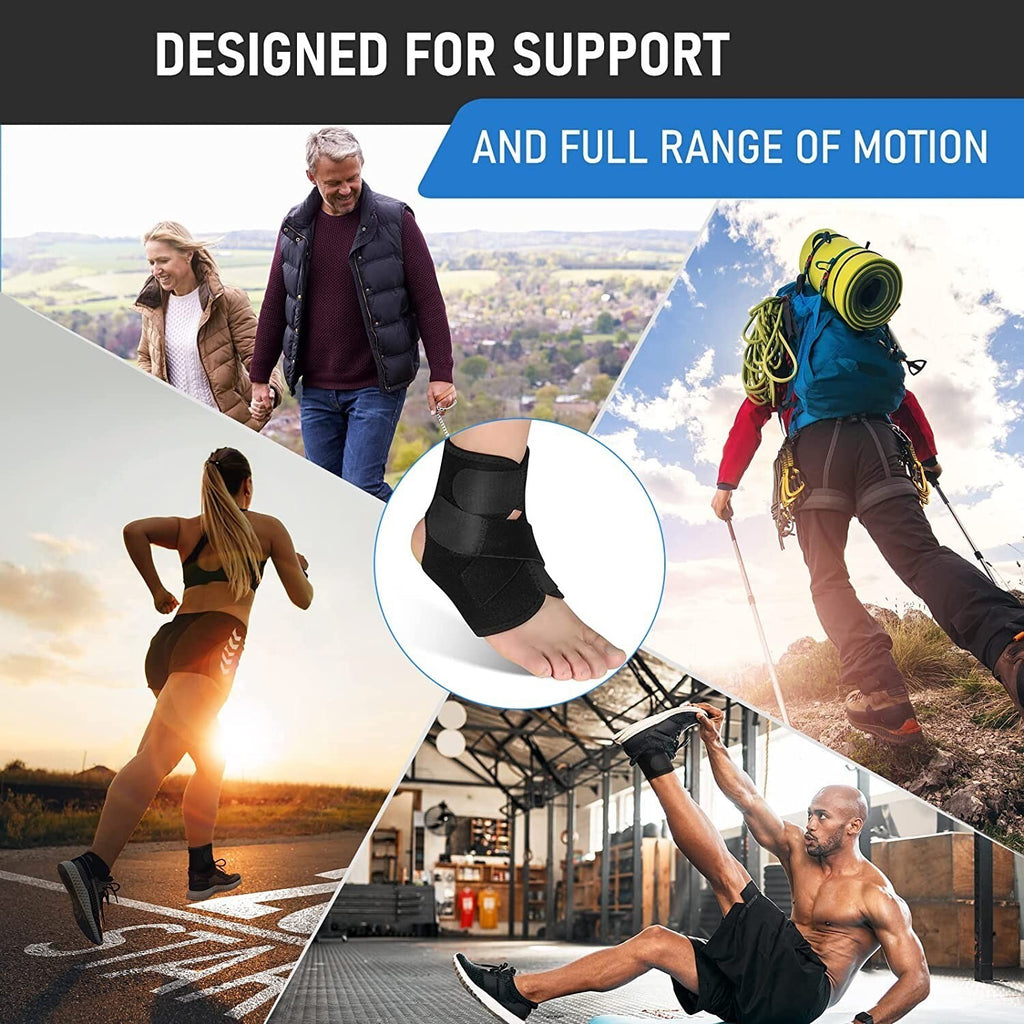 Ankle Support Strap Compression Wrap Bandage Brace Sprain foot Pain Relief UK
