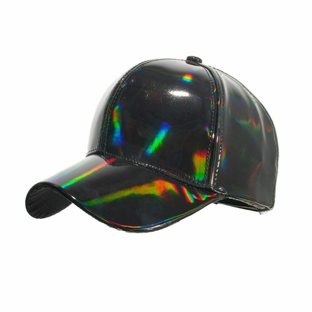 Reflective Baseball Cap Hat Shiny Hologram Adjustable Snapback Hip Hop Punk