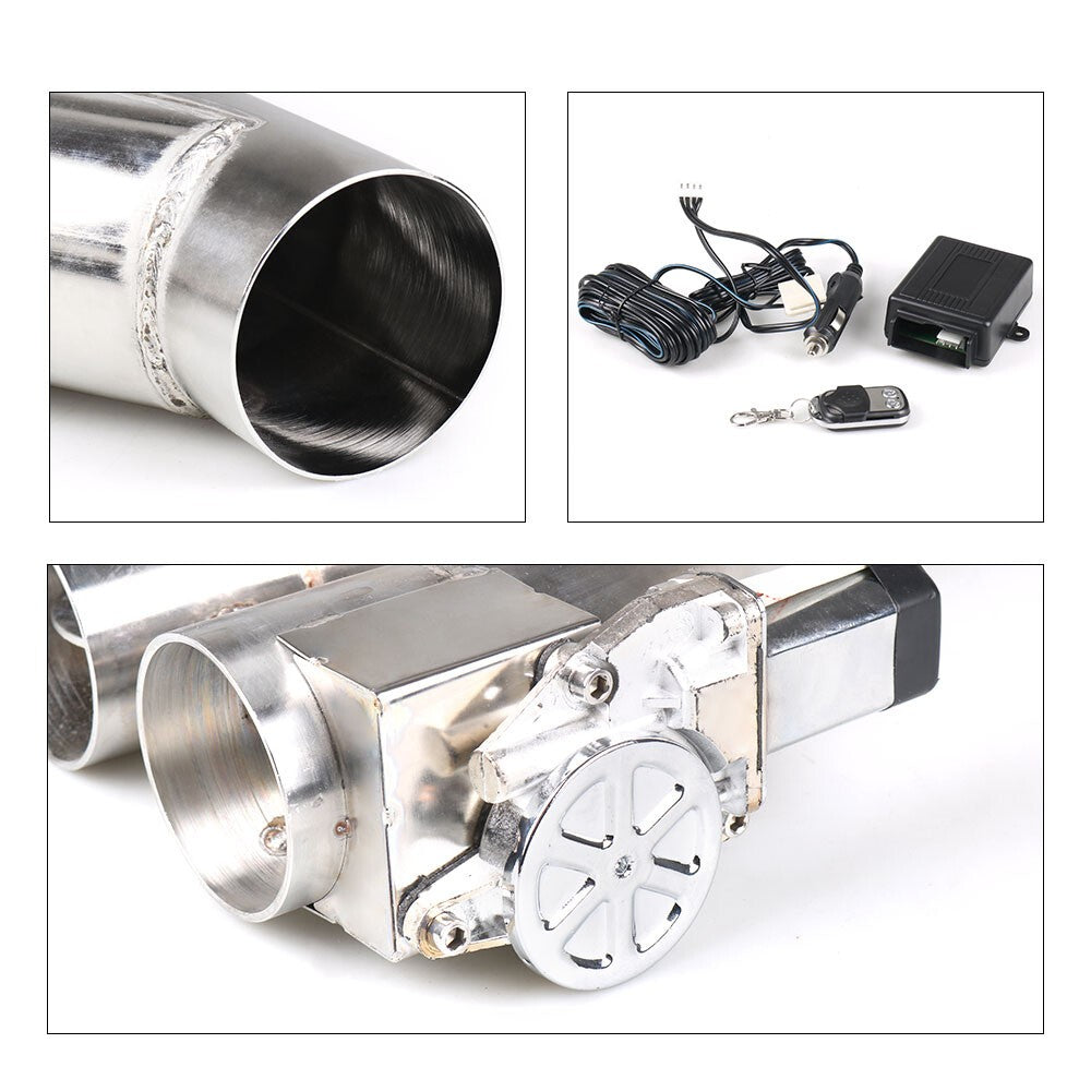 2.5 inch 63mm Control Pipe Dual Valve Electric Y Pipe wish Remote Kit