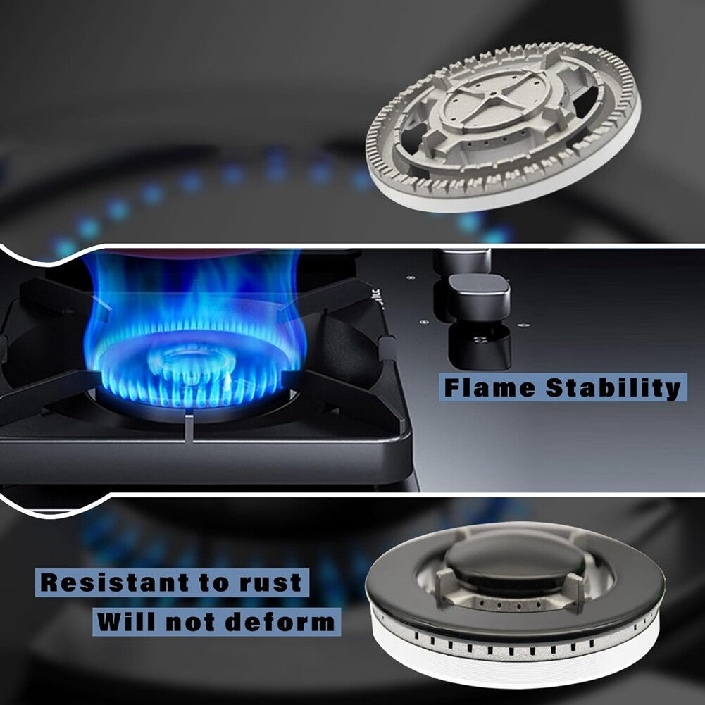 5X Gas Stove Burner Caps Set Burner Cap Replacement Part Cooker Lids Flame Cover