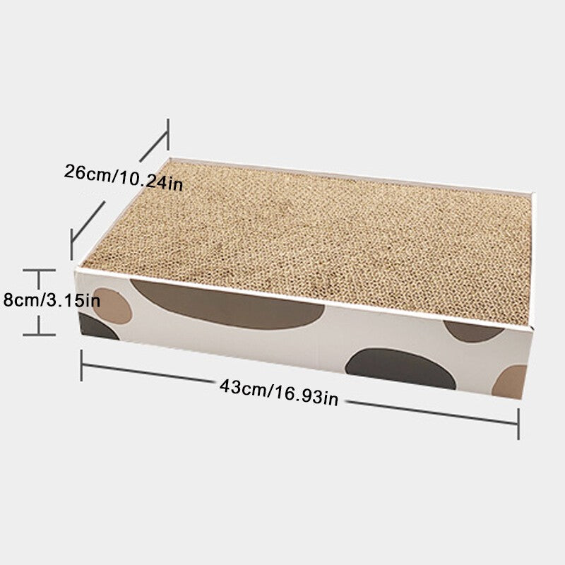 3 In 1 Cat Scratcher Box Heavy Duty Corrugated Cardboard Kitten Pad