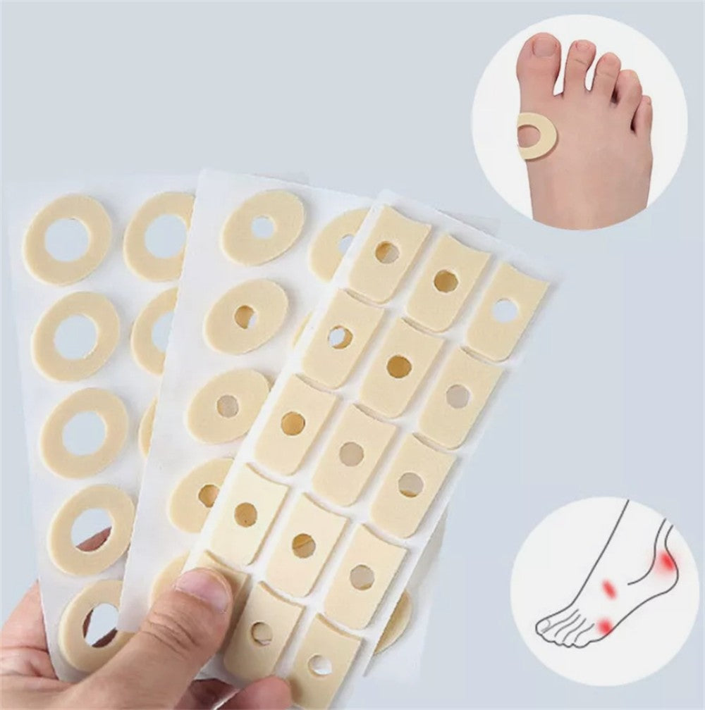 30/60Pcs Corn Pads Foam Cushion Adhesive Protective Ring Plasters Pain Relief UK