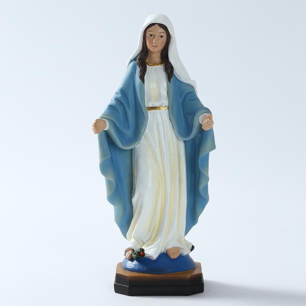 Blessed Saint Virgin Mary Statue Figure Our Lady of Loudes Figurine Sculpture