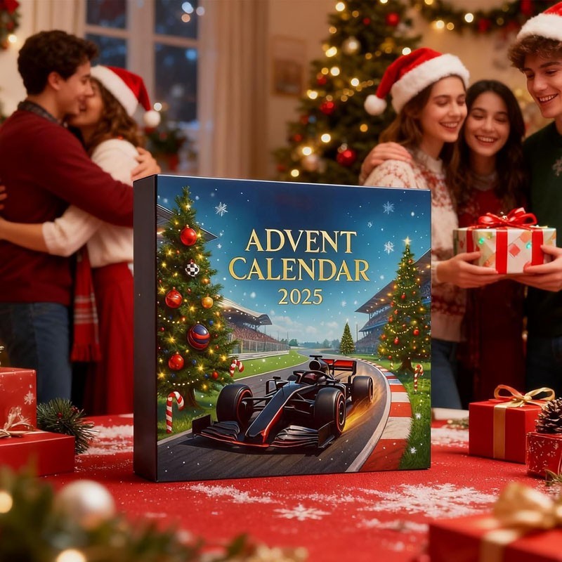 F1 Team 2026 Christmas Advent Calendar, 24-Day Countdown,2D Racing Team Ornament
