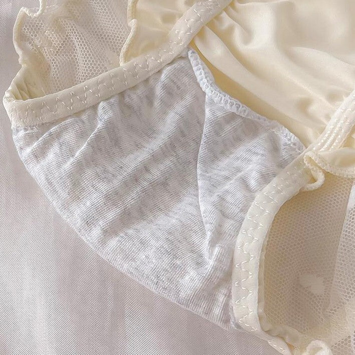 5 Pack Sexy Womens Satin Knicker Panties See Through Sheer Underwear Lingeries