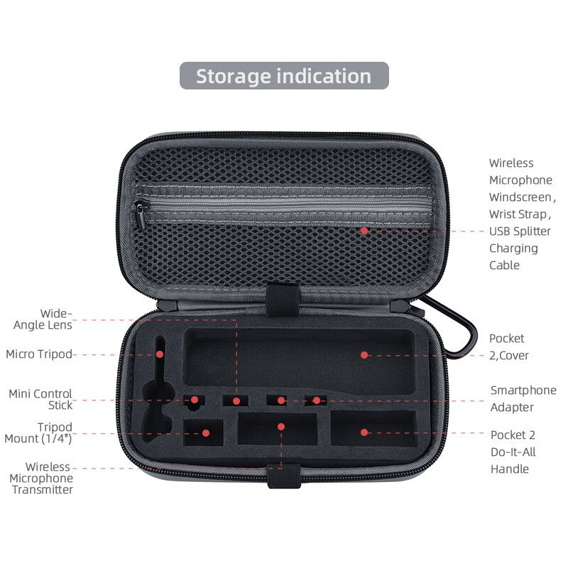 High Quality Hard Shell Carrying Case Travel Storage Bag for DJI OSMO POCKET 2