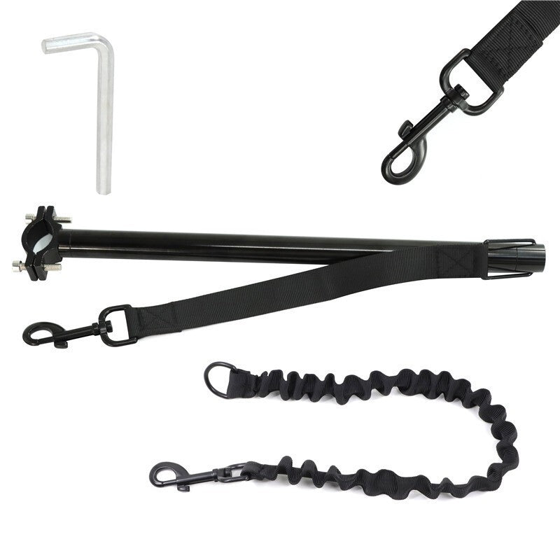 Dog Bicycle Leash Hands Free Lead Pet Walk Train Keeper Bike Attachment