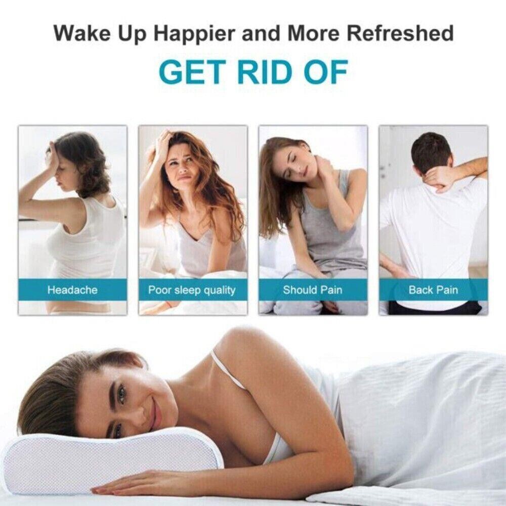 Memory Foam Pillow Contour Neck Back Support Orthopaedic Head My Pillows