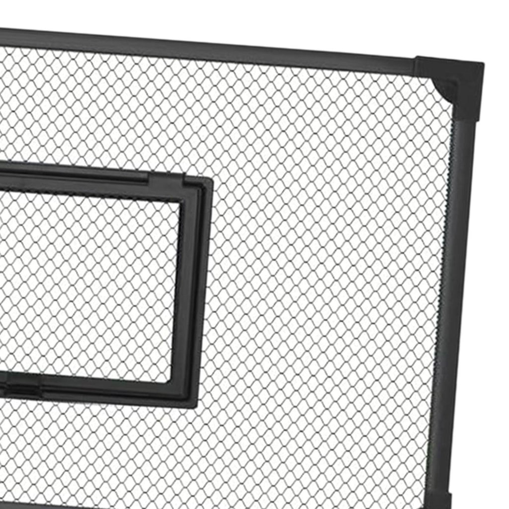 Fish Tank Lid Self Assembly Anti Jump Net Cover Magnetic Black Aquarium Hood