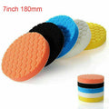 7" 180mm 5Pcs Car Polisher Pad Buffer Waxing Buffing Polishing Sponge Pads Kit