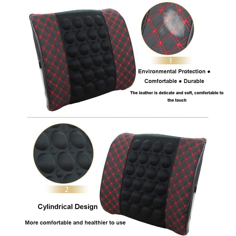 Orthopaedic Massage Vibrating Comfy Back Seat Lumbar Support For Taxi Car Lorry