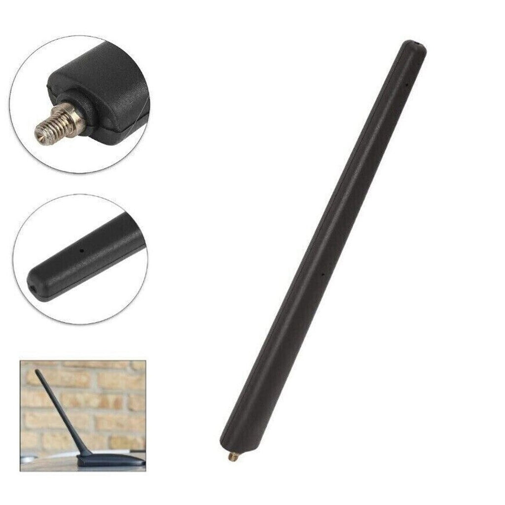 For Fiat 500 2012-2019 Flat Type Short Antenna Aerial Mast 21cm Black 51910790