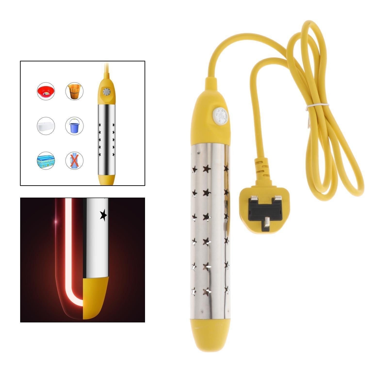 2000 - 2500W 220V Electric Immersion Water Heater Boiler Water Heating Portable