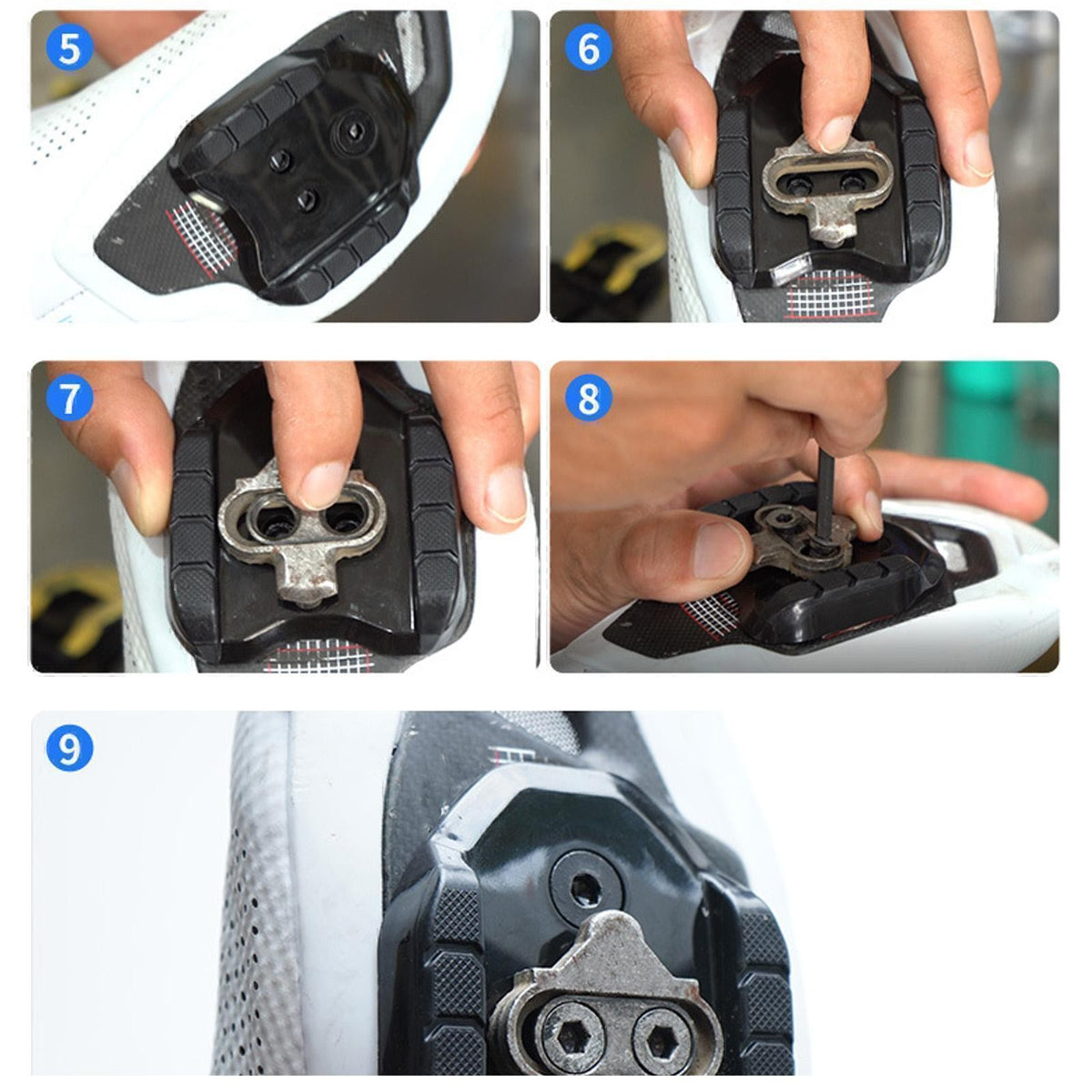 Mountain Bike SPD Shoe Adapter Lock Pedal Cleats H9P9 Accessory