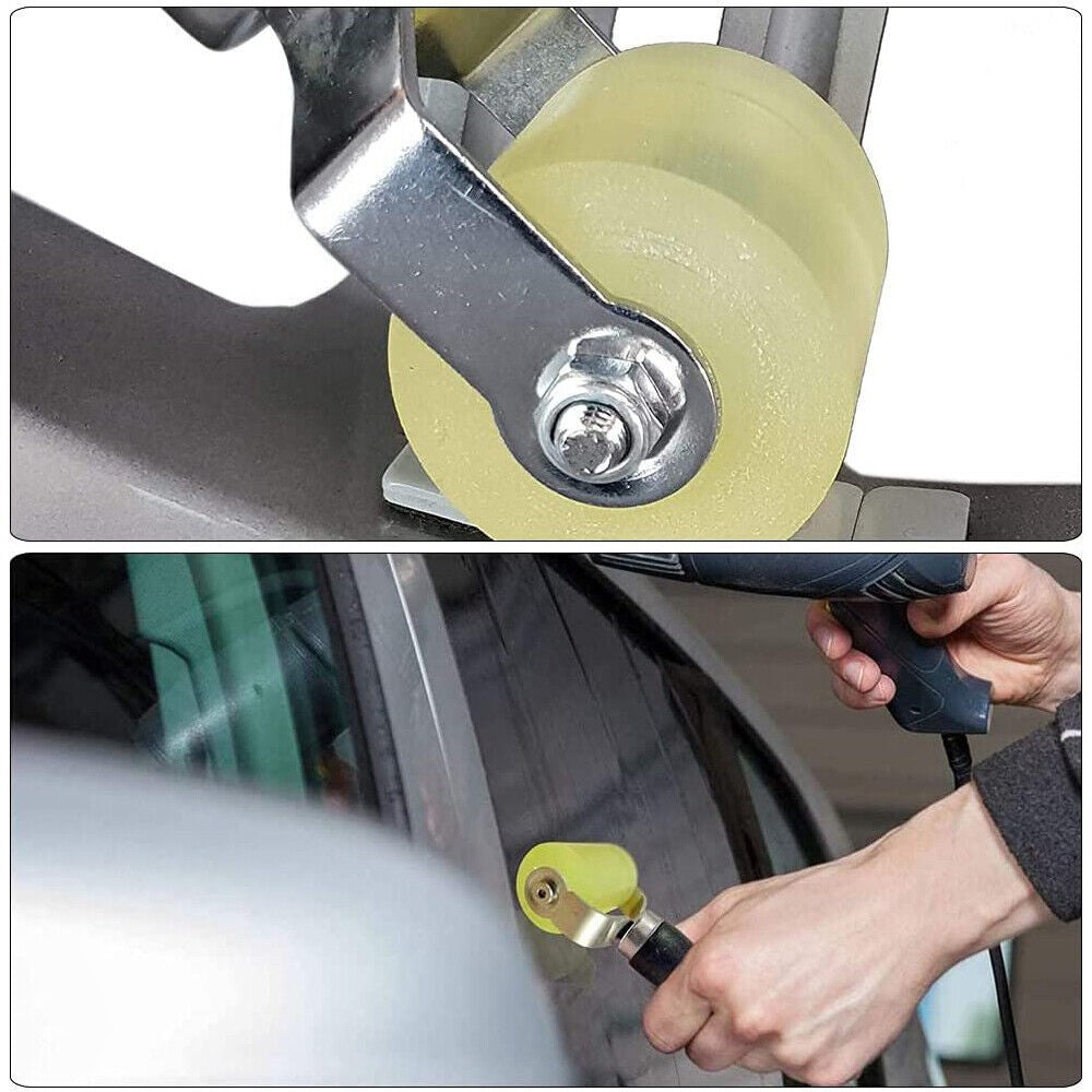 2Pcs Car Soundproofing Pressure Roller Tool Sound Deadening Rubber Roller Set UK