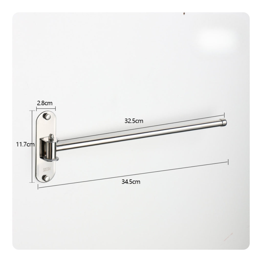 Towel Bar with Rotating Arm Heavy Duty Swing Arm Towel Bar Smooth for Bathroom
