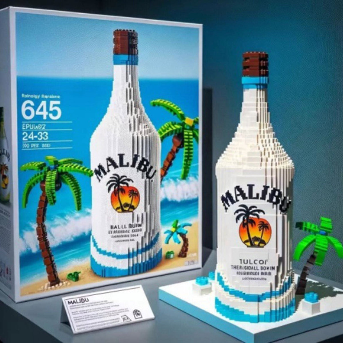 Interesting Whiskey Bottle New Building Blocks Finished Decoration Gift 2025