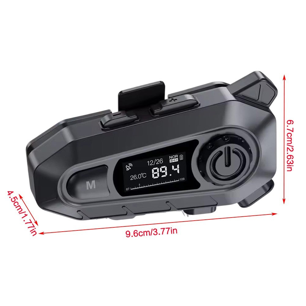 Bluetooth 5.4 Motorcycle Helmet Headset Noise Cancellation Headphones Waterproof