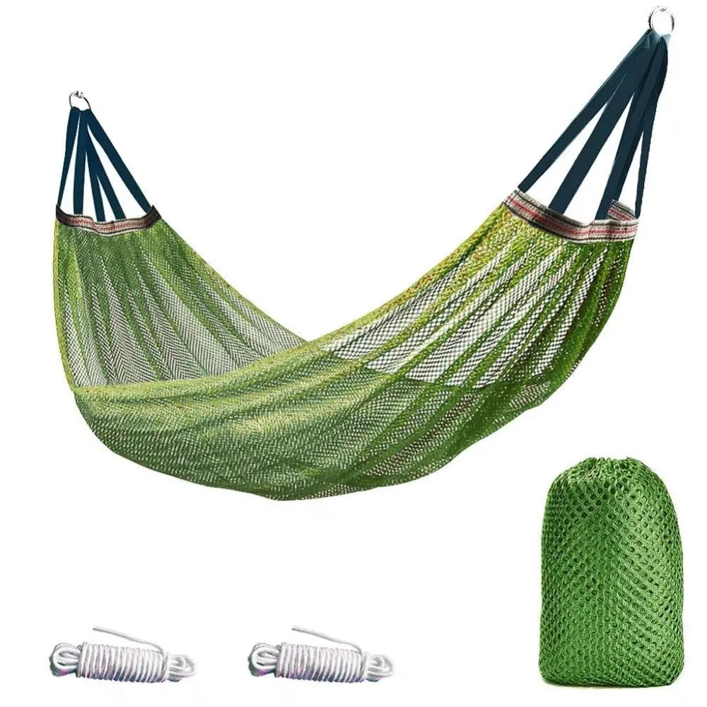 Portable Mesh Hammock Breathable Cooling Ice Silk Hanging Bed Large.*
