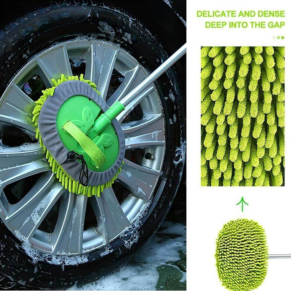 Adjustable Long Handle Telescopic Car Wash Brush Mop Vehicle Cleaning Tool Kit