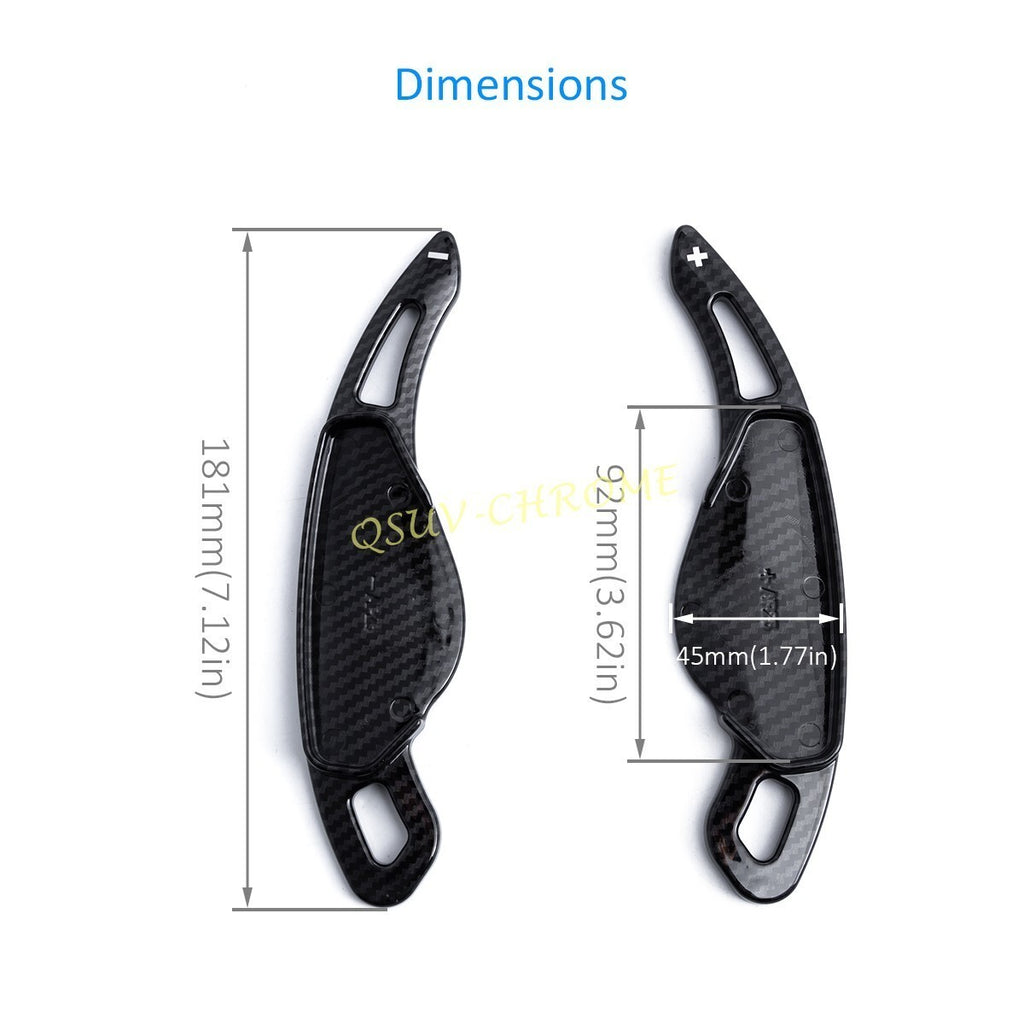 For Range Rover Sport Evoque Jaguar Steering Wheel Shifter Paddle Carbon Fiber