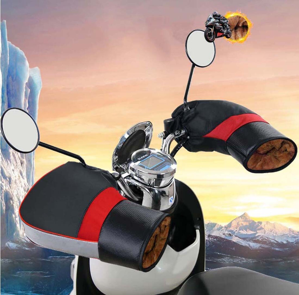 Handlebar Hand Muffs Warmer Winter for Motorcycle Scooter Bike Gloves Durable