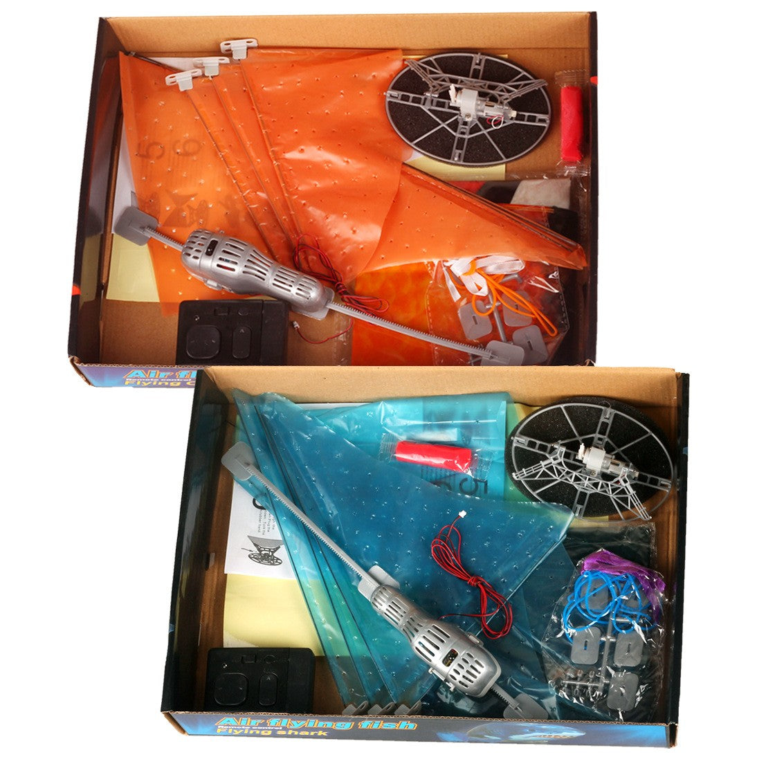 Remote Control Inflatable Balloon Air Swimmer Flying shark Fish Radio Blimp