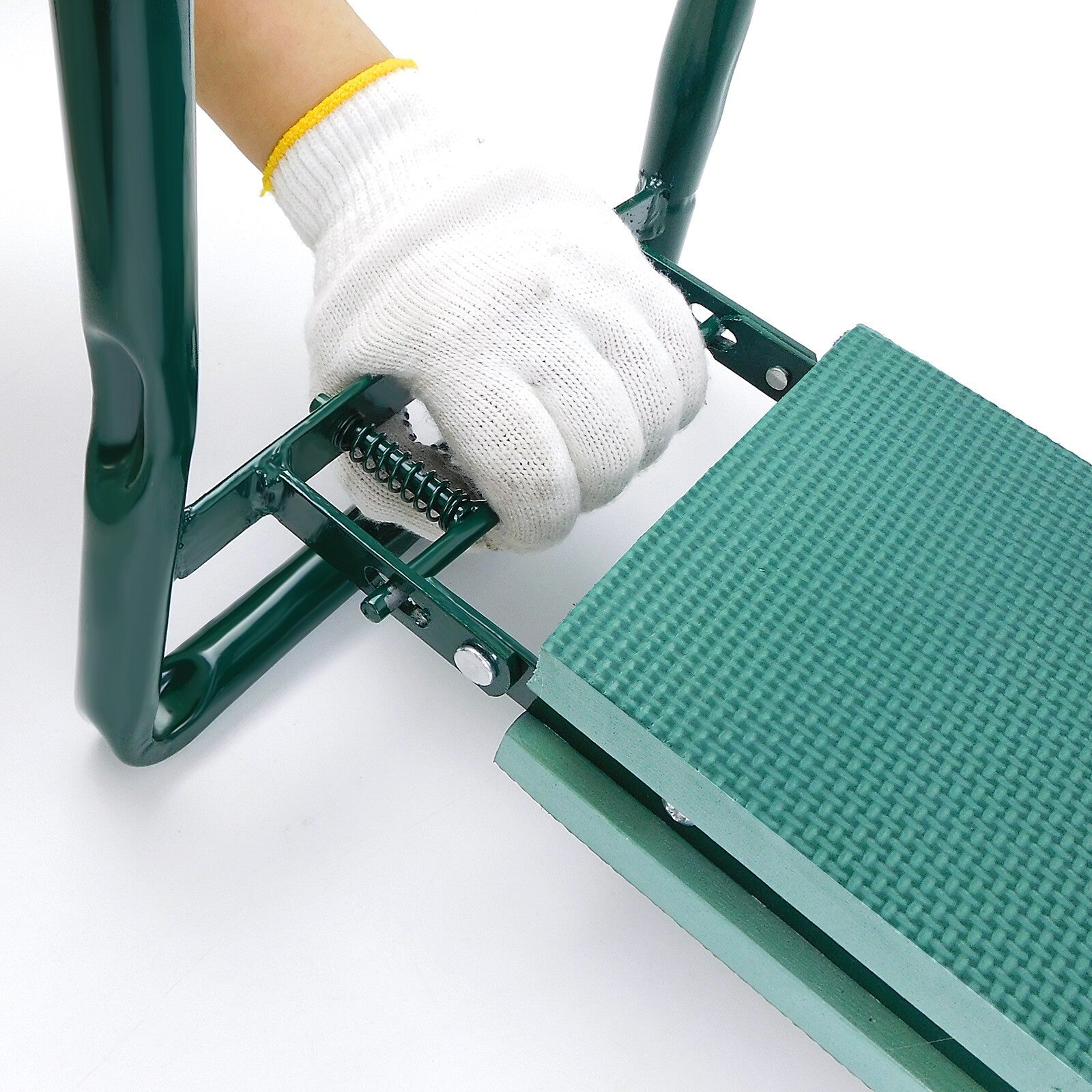 2-in-1 Folding Garden Kneeler Padded Foam Seat Stool Knee Pad Portable Helper