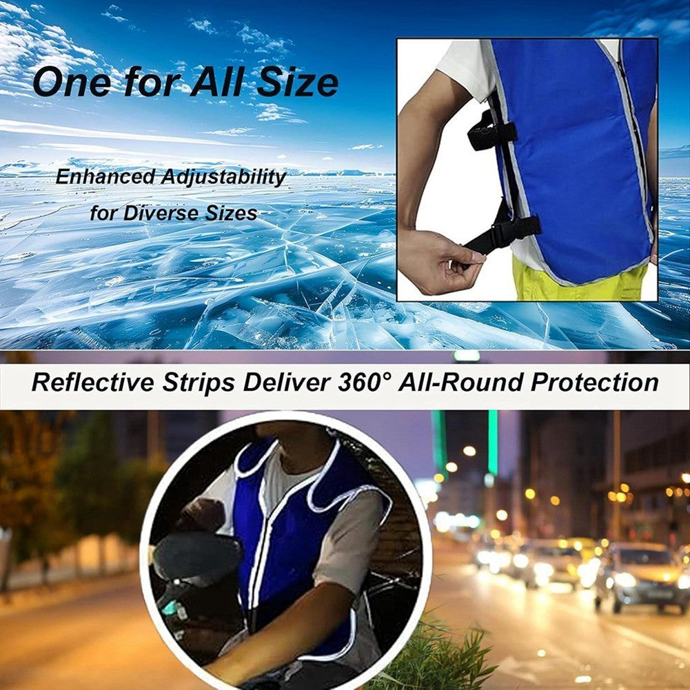 Adjustable Cooling Vest for Men & Women with 20  Ice Packs, Perfect for.*