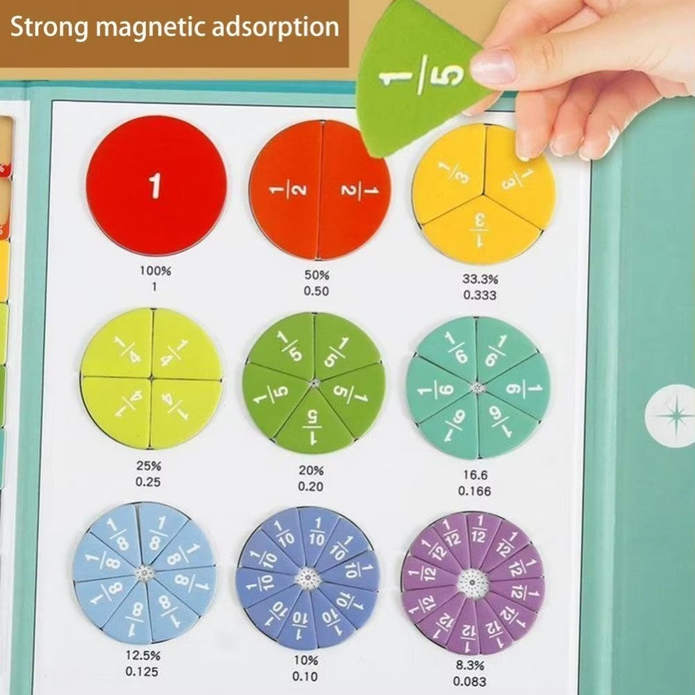 Enlightenment Magnetic Fraction Learning Math Toy Math Teaching Aids  Children