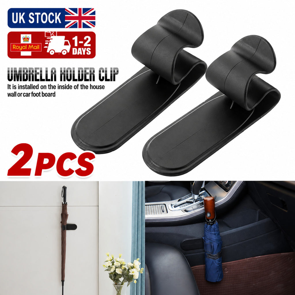 2x Car Truck Umbrella Hook Holder Hanger Clip Fastener Tool Interior Accessories