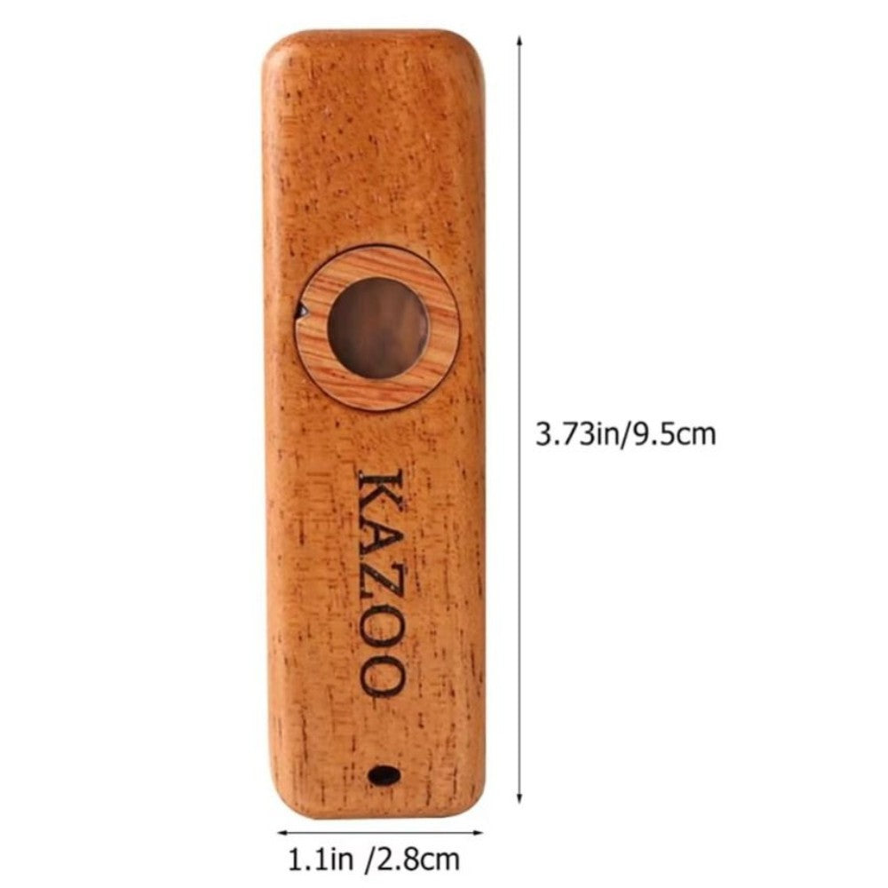 Wooden Kazoo With Lanyards Professional Lightweight Portable Kazoo Music Gift
