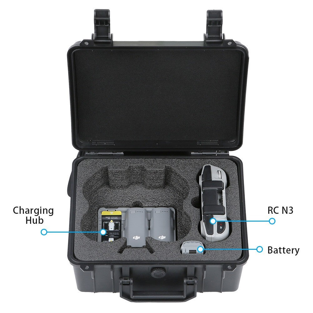 Hard Shell Suitcase Carrying Case Storage Bag For DJI Neo 2 Drone & DJI RC-N3