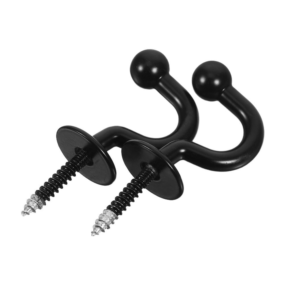 2Pcs Curtain Tiebacks Hooks Wall Mounted Decorative Holdbacks for Drapes