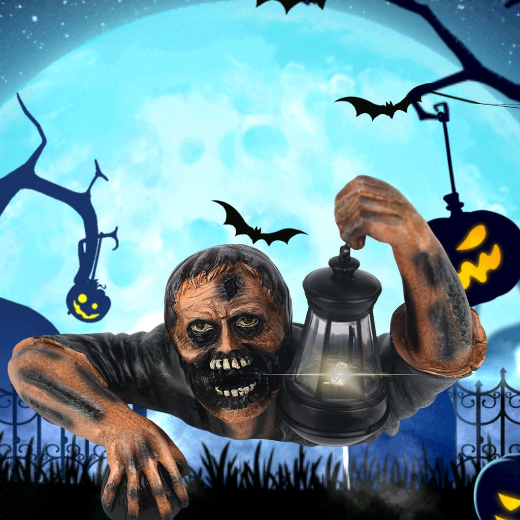 Halloween Crawling Zombie Horror Props Outdoor Garden Statue Graveyard Decor