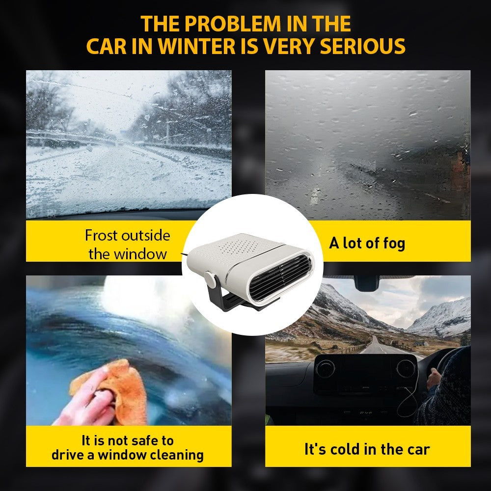 Portable Electric 1x Heater 12V 150W Heating Fan Defogger Defroster Demister