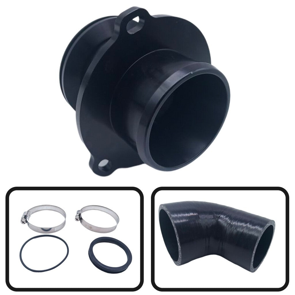 Turbo Muffler Delete & Outlet Hose For K03 VW & Audi FSI BPY MK5 8P B6 2.0 T.*