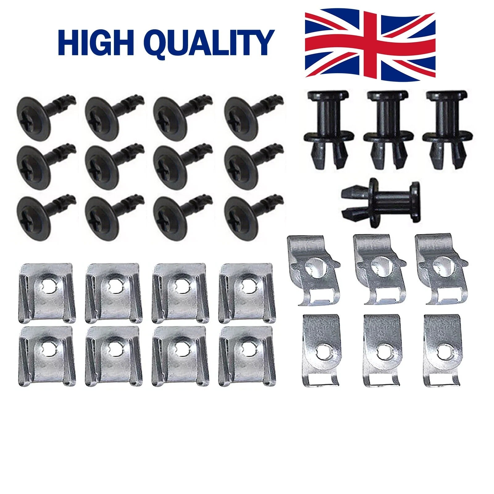 30X For Audi A4 B8 A5 Q5 Undertray Engine Under Cover Fixing Clips Screw Kit New