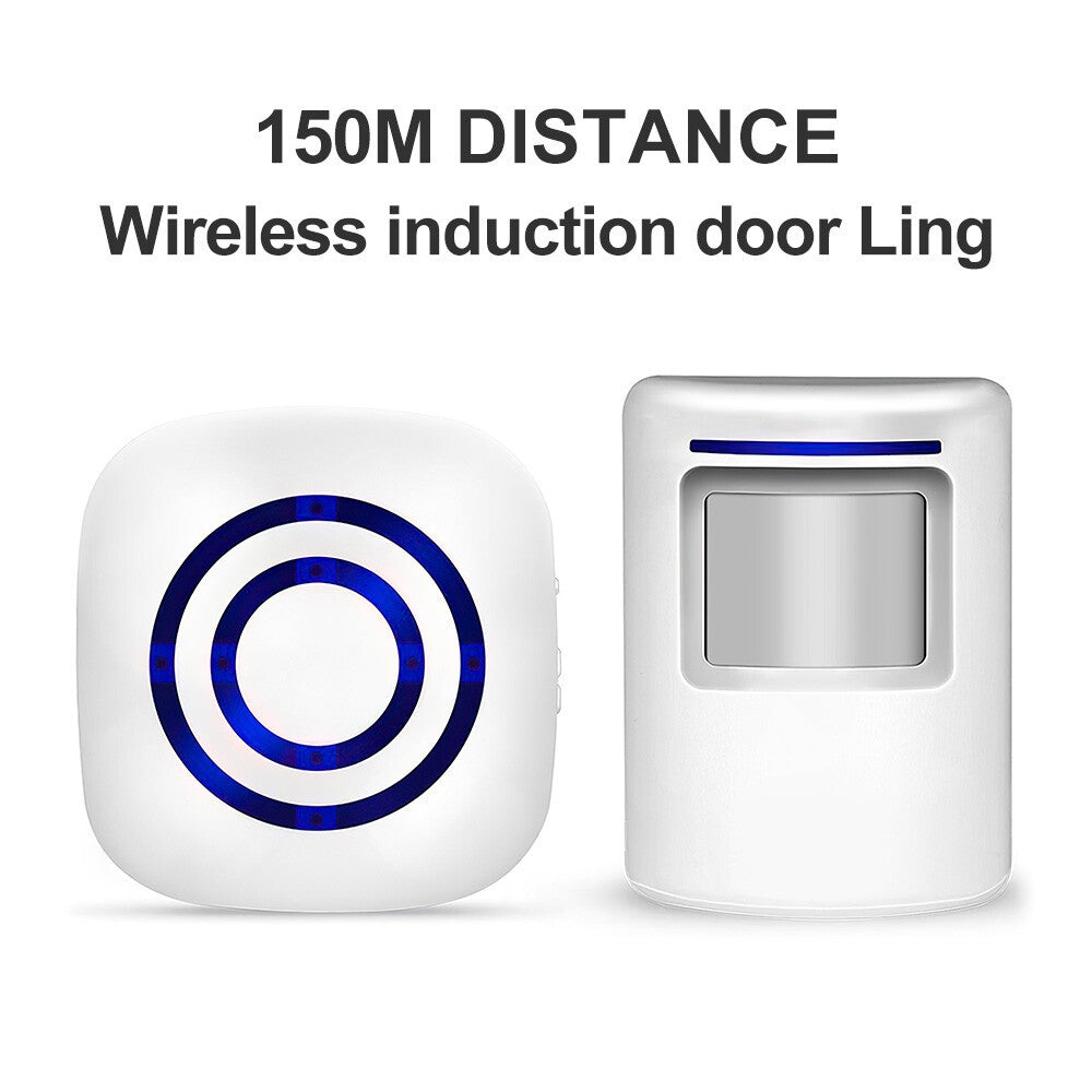 Wireless Driveway Alarm Doorbell Motion Sensor Alarm Detector Home Security