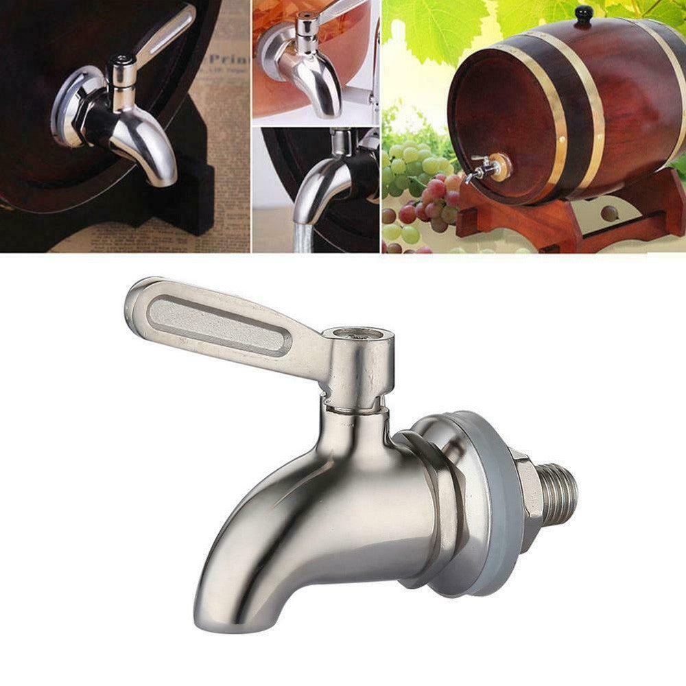 Stainless Steel Dispenser Tap Thread Dia Bottled Water Dispenser Spigot Faucet