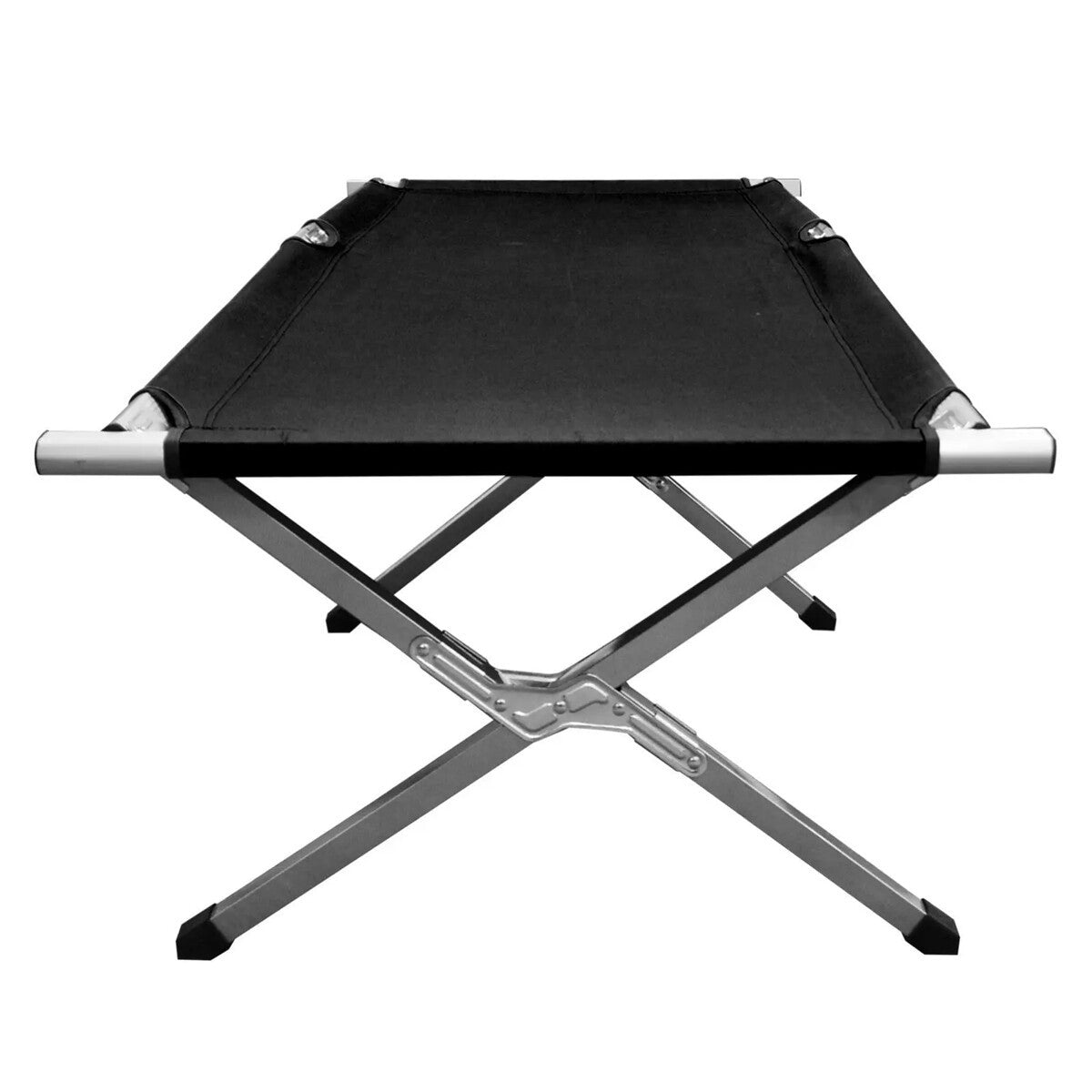 Heavy Duty Folding Camping Camp Bed Light Aluminium Steel Legs FREE CARRY BAG