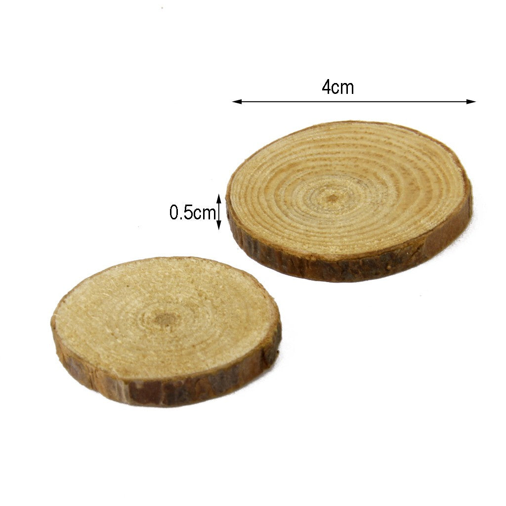 30 Natural Wooden Log Slices Rustic Wedding Centerpiece Home Decor DIY Craft