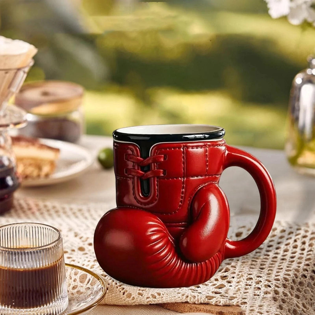 12Oz Boxing Glove Mug, Novelty Shaped Boxing Mug,Sports Lovers Coffee Cup Gift