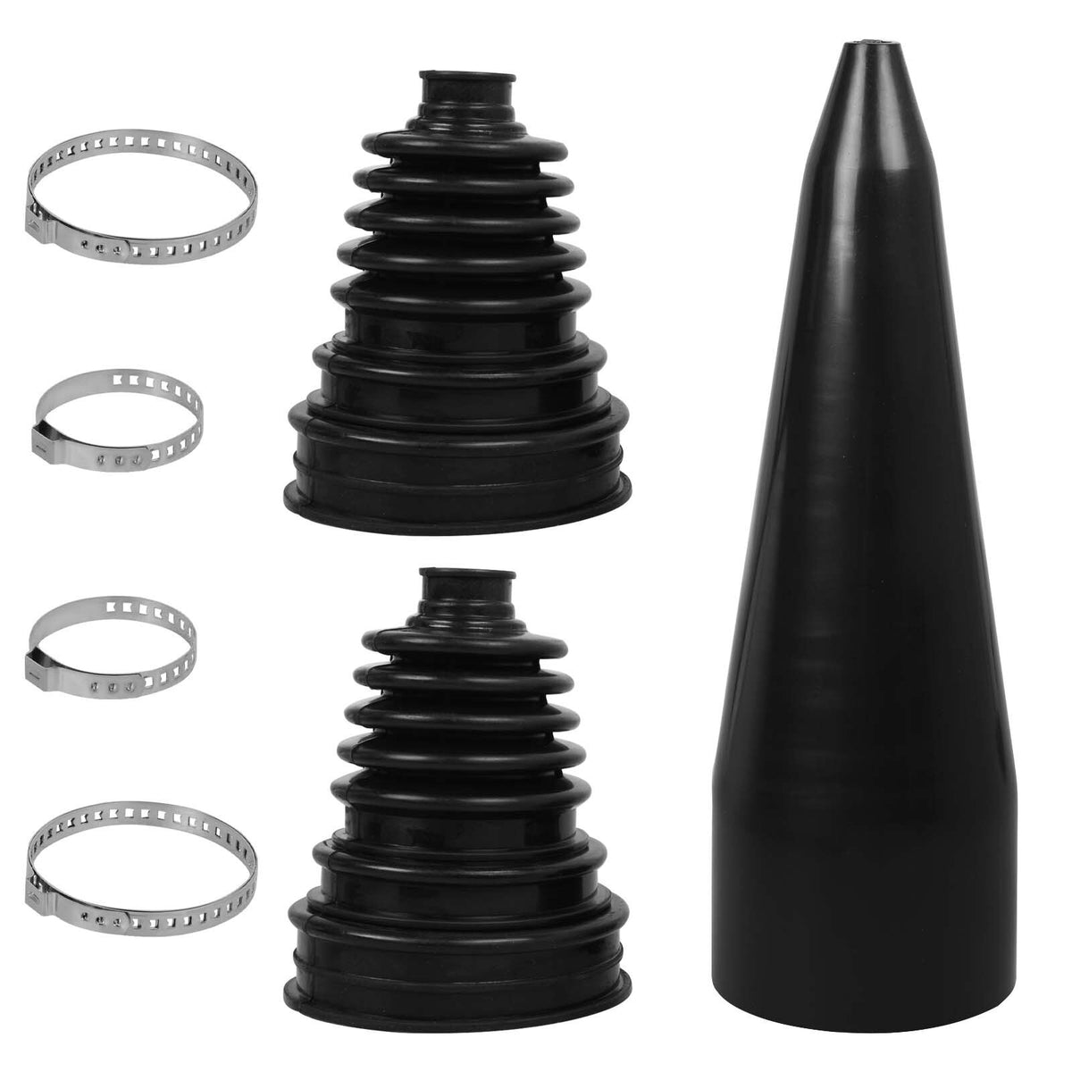2X CV Boot Kit Stretchy Universal Fit Drive Shaft Gator Joint Boot Stretch Cone