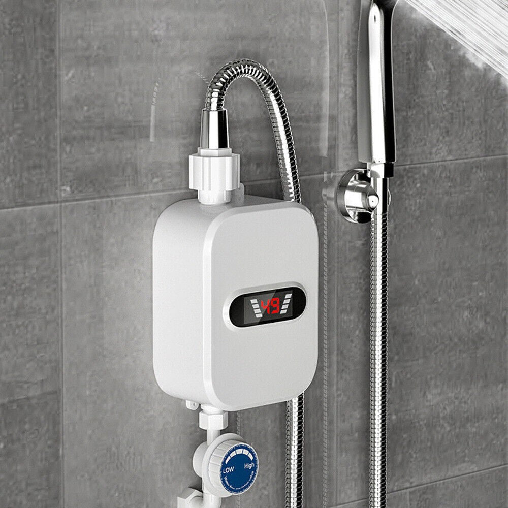 3500W Instant Electric Tankless Water Heater Under Sink Tap Boiler for Bathroom