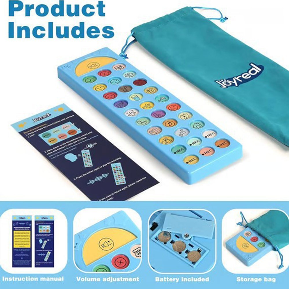 Lightweight AAC Communication Aid: 24 Buttons for Effective Speech Therapy