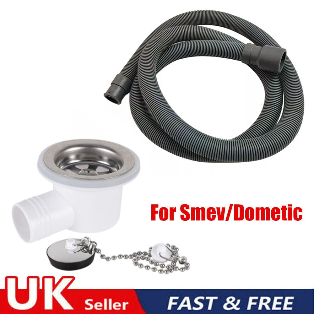 For Dometic Smev Waste Fitting Kits Angled for 20mm 3/4"