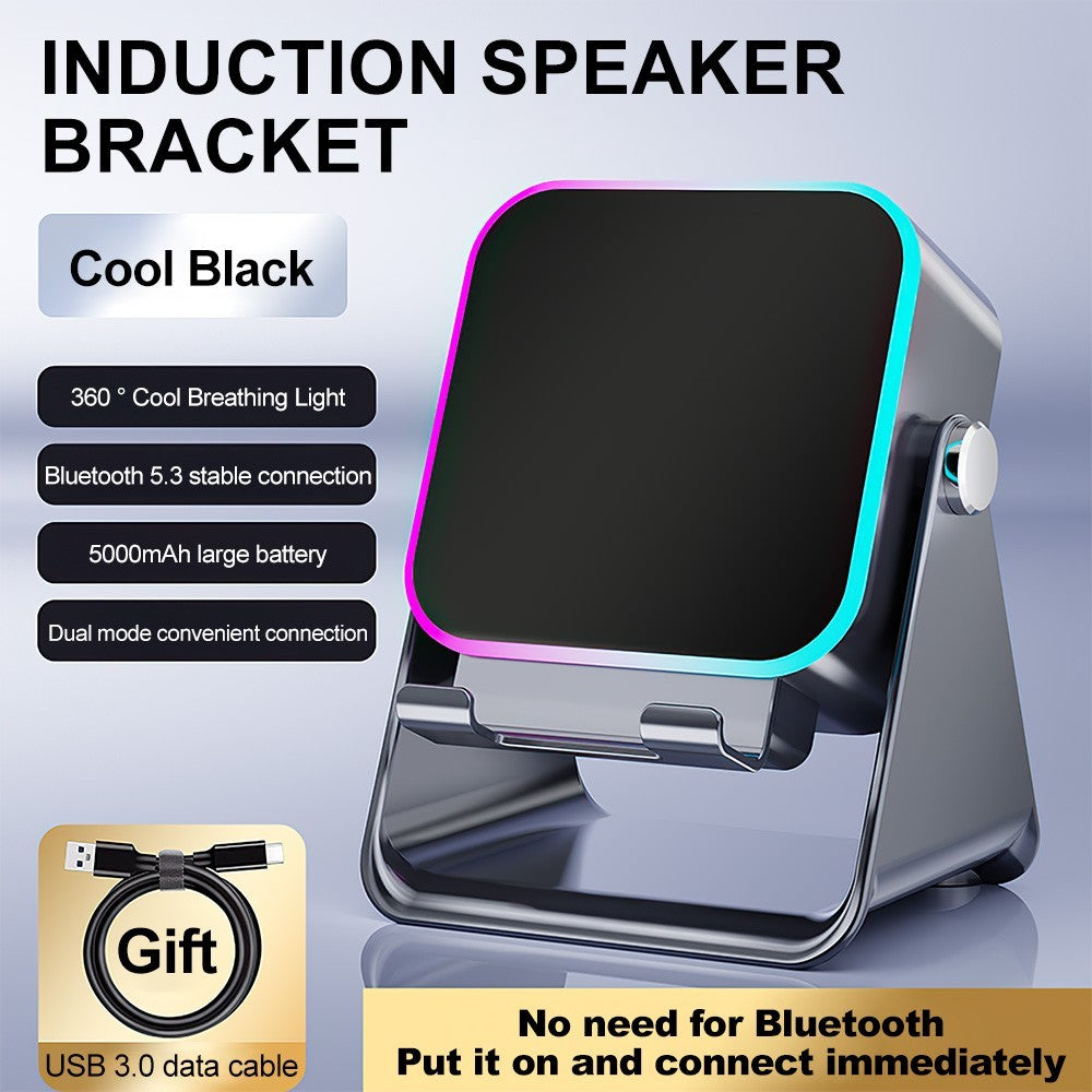 Wireless Induction Speaker 5-in-1 Bluetooth Speaker With Phone Stand for PAD UK